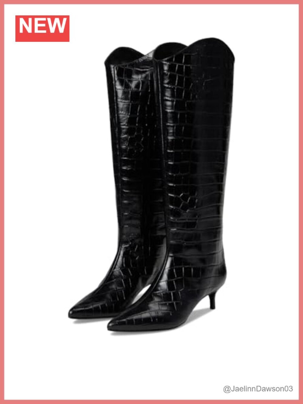 SCHUTZ Maryana Low Wide Embossed Leather Stiletto Bootie